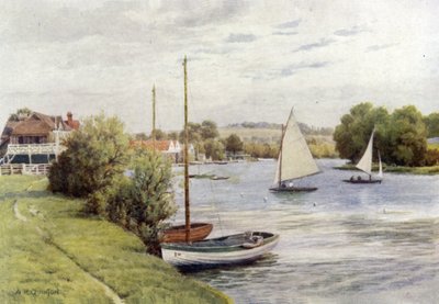 Racing Boats, Bourne End by Alfred Robert Quinton